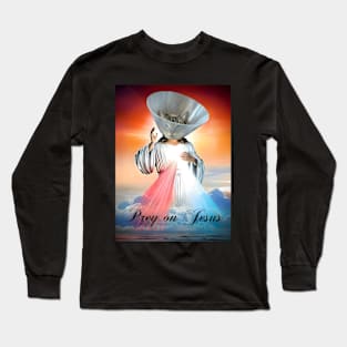 Cat Jesus in the Cone Long Sleeve T-Shirt